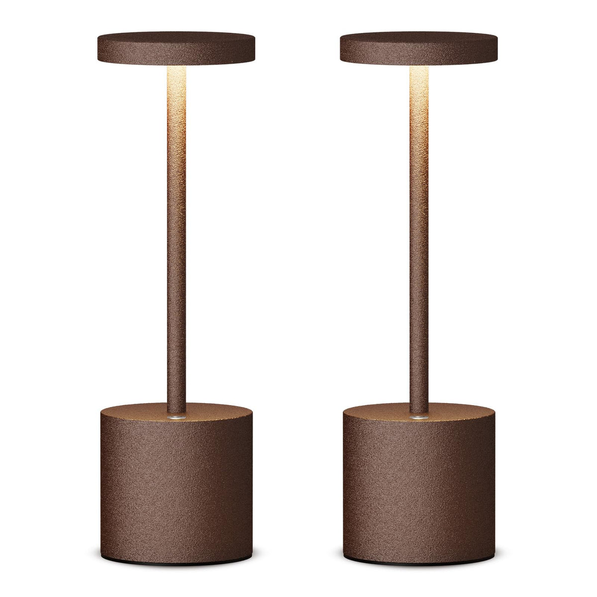 SAKRINGT 2 Pack Rechargeable Table Lamp, LED Cordless Table Lamp,5000mAh Battery Operated Portable Table Light,Dimming for Restaurant/Patio/Outdoor(Black)