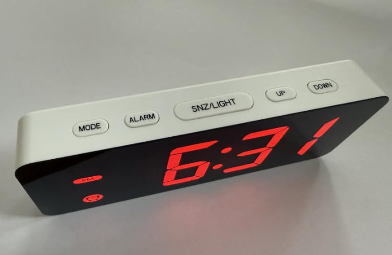 HODIK Alarm Clock for Kids -Digital Clock with 7 Color, 4 Dimmable Backlight & 3 Adjustable Volumes, 12/24 Hour, Snooze, Small Clocks for Classroom Bedroom