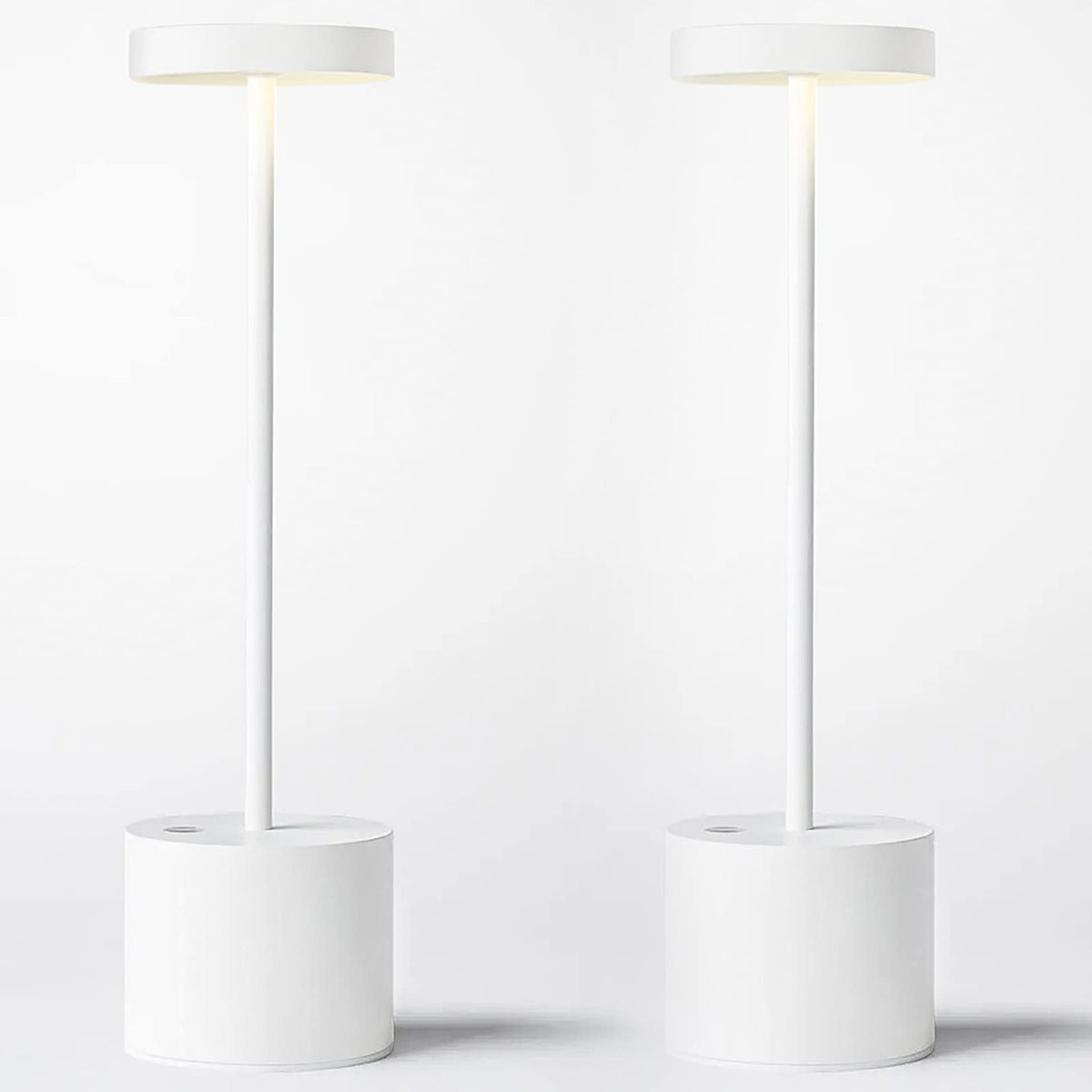 SAKRINGT 2 Pack Rechargeable Table Lamp, LED Cordless Table Lamp,5000mAh Battery Operated Portable Table Light,Dimming for Restaurant/Patio/Outdoor(Black)
