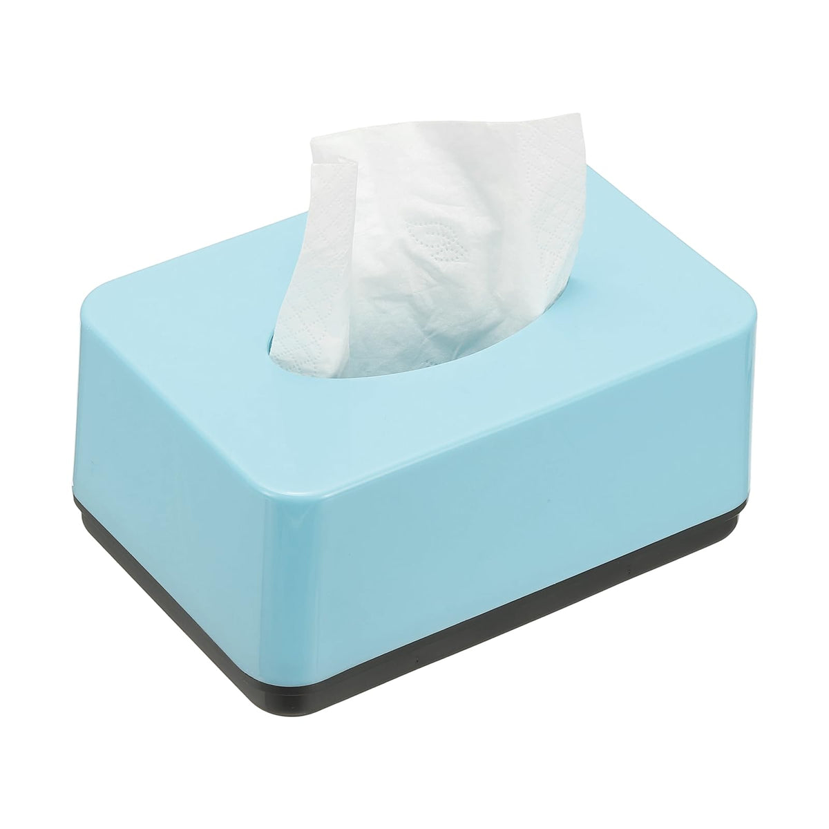 uxcell Tissue Box Cover, Plastic Rectangle Modern Facial Tissue Box Holder Desktop Napkin Organizer Container for Living Room Bedroom Office Hotel Desk Car, Orange