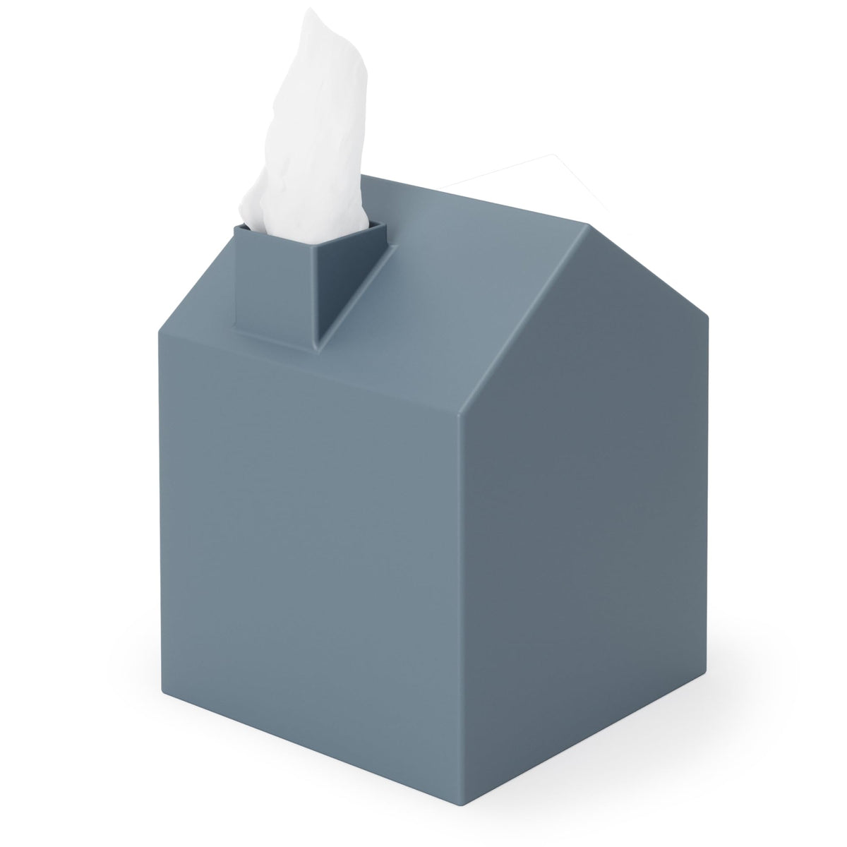 Umbra Casa Tissue Box Cover, House Shaped Kleenex Box Holder, Square, White