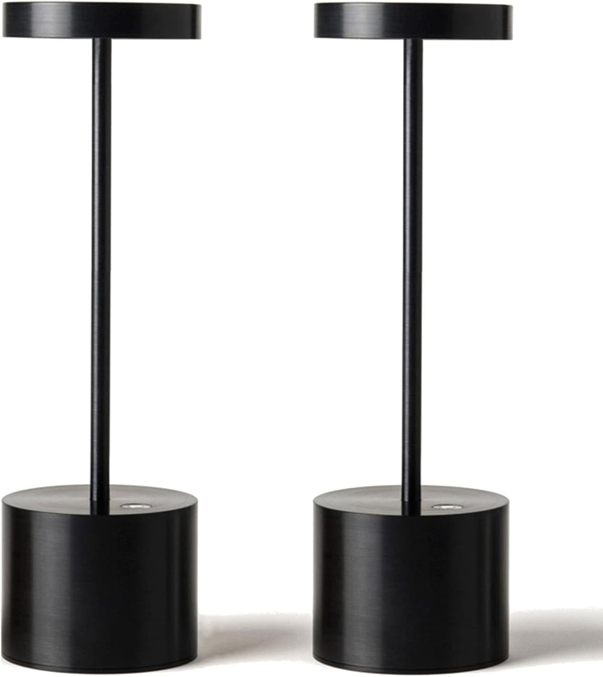 SAKRINGT 2 Pack Rechargeable Table Lamp, LED Cordless Table Lamp,5000mAh Battery Operated Portable Table Light,Dimming for Restaurant/Patio/Outdoor(Black)