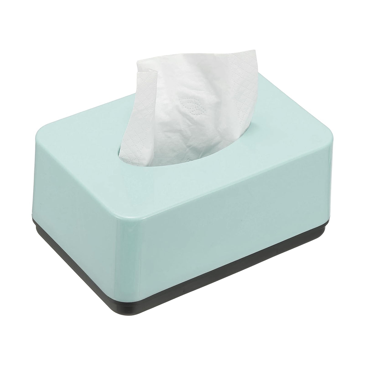 uxcell Tissue Box Cover, Plastic Rectangle Modern Facial Tissue Box Holder Desktop Napkin Organizer Container for Living Room Bedroom Office Hotel Desk Car, Orange