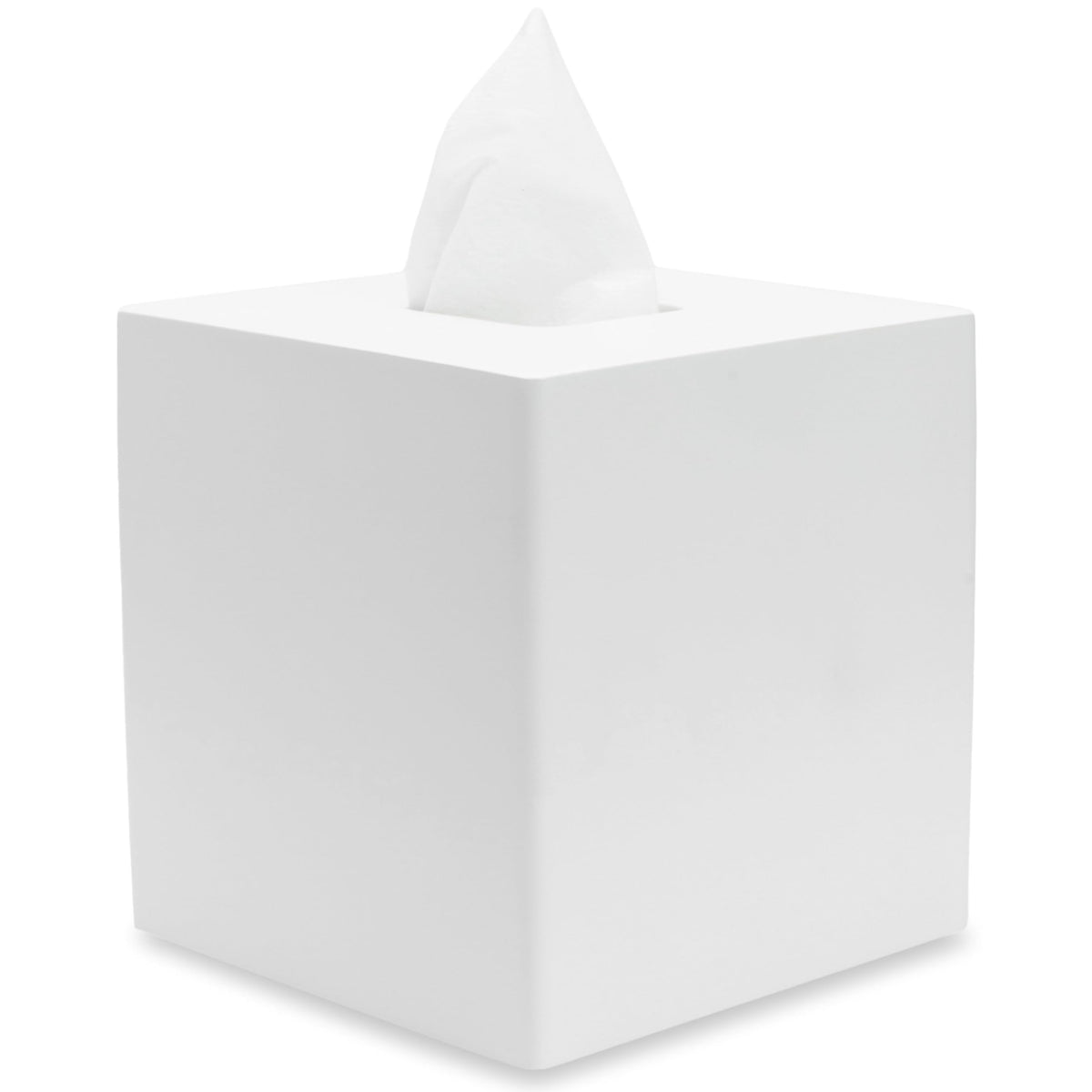 Yew Design Matte Black Square Tissue Box Cover