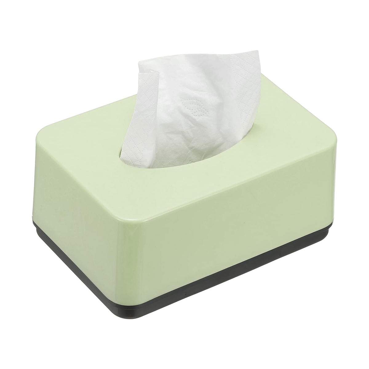 uxcell Tissue Box Cover, Plastic Rectangle Modern Facial Tissue Box Holder Desktop Napkin Organizer Container for Living Room Bedroom Office Hotel Desk Car, Orange