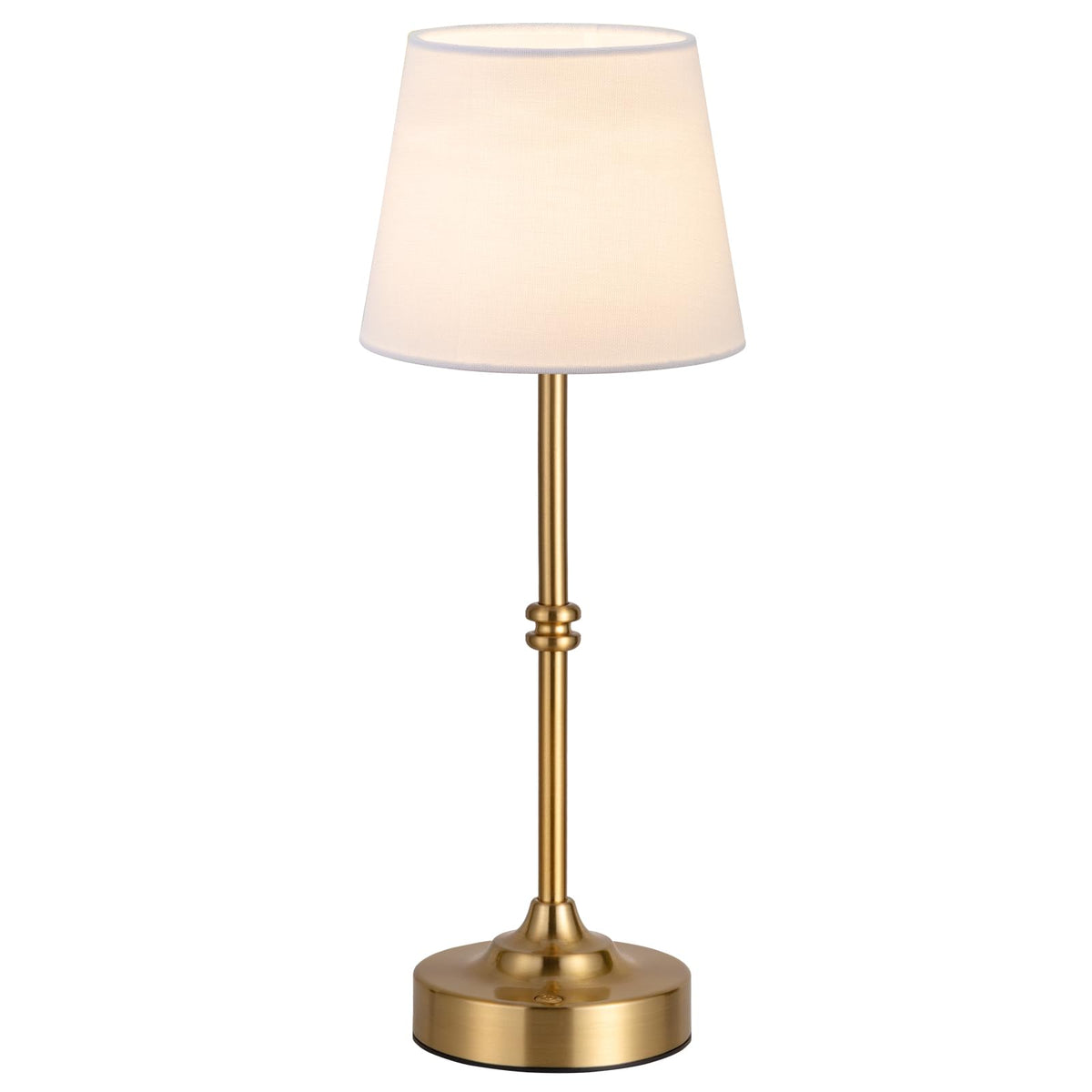 Kakanuo Cordless Table Lamp, Rechargeable Battery Operated, Brass, 1 Pack