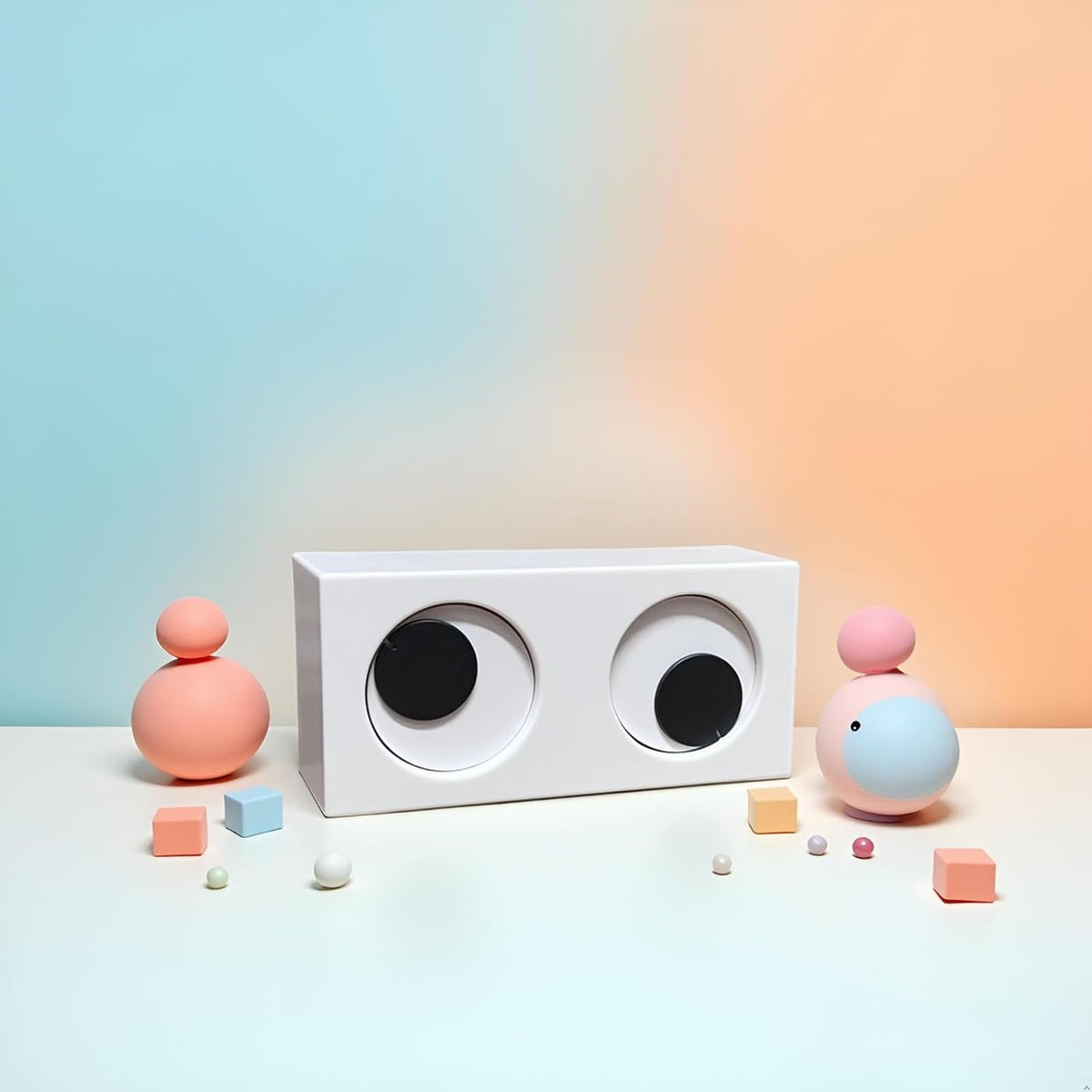 Novelty Rotating Eyes Desktop Clock Fun Looking Time Tracker Funny Clocks