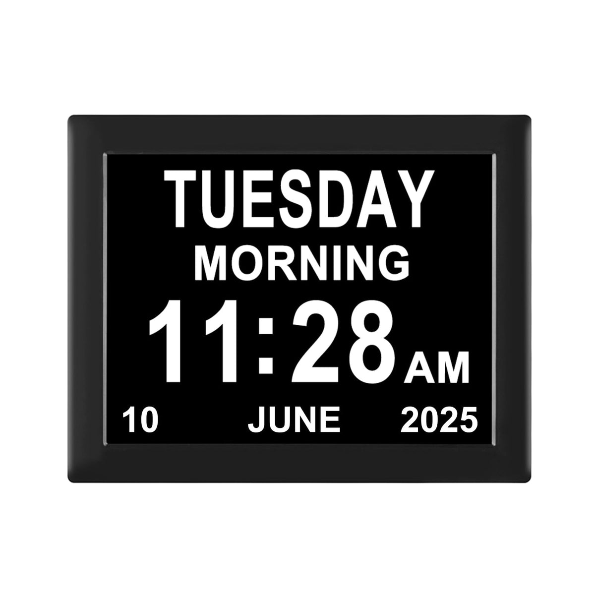 Jaihonda Dementia Clock for Seniors Digital Clock with Date and Time for Elderly-15 Alarms Level 5 Brightness Large Number Display Alzheimers Clock Calendar Day Clocks