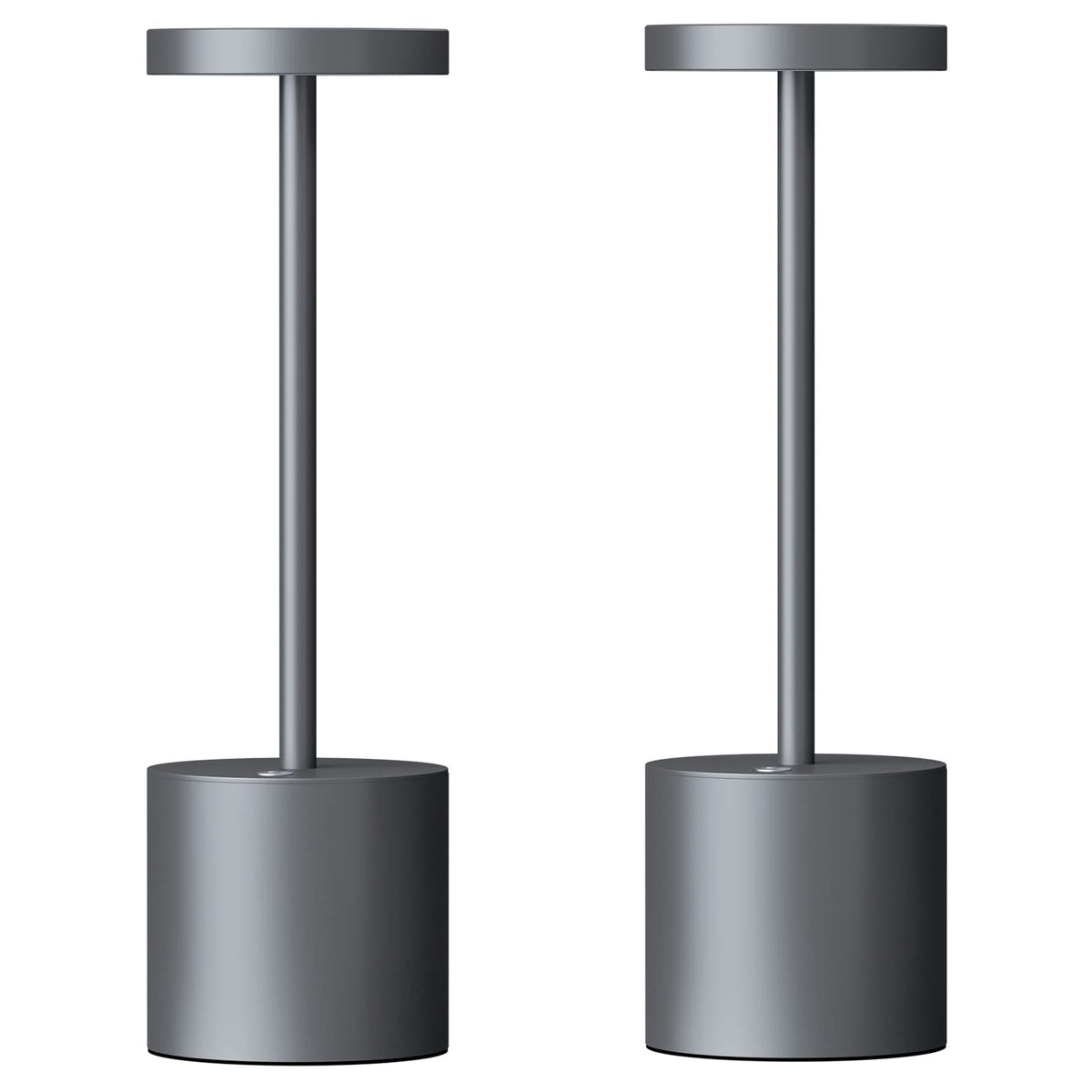 SAKRINGT 2 Pack Rechargeable Table Lamp, LED Cordless Table Lamp,5000mAh Battery Operated Portable Table Light,Dimming for Restaurant/Patio/Outdoor(Black)