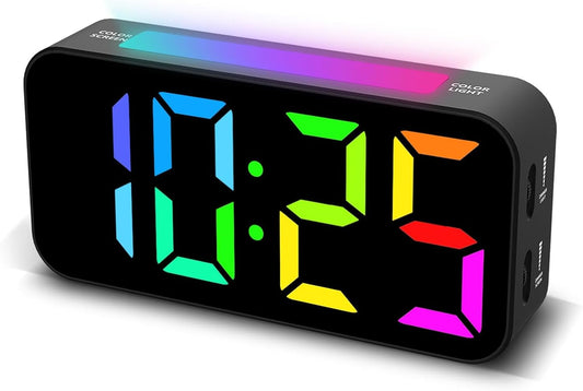Topski Loud Alarm Clocks for Bedrooms Heavy Sleepers, Digital Bedside Clock