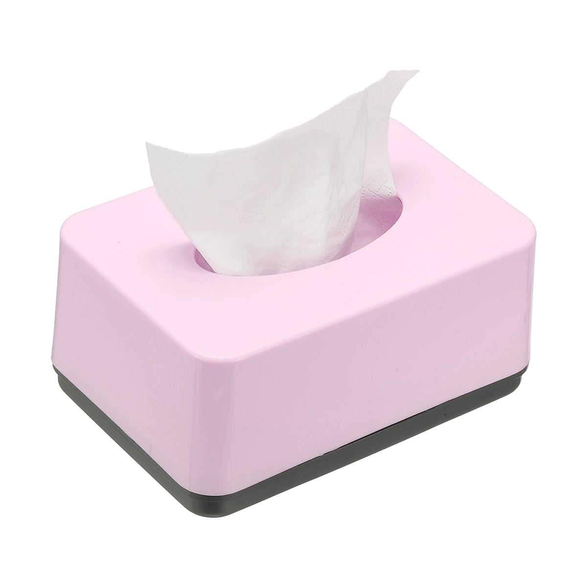 uxcell Tissue Box Cover, Plastic Rectangle Modern Facial Tissue Box Holder Desktop Napkin Organizer Container for Living Room Bedroom Office Hotel Desk Car, Orange