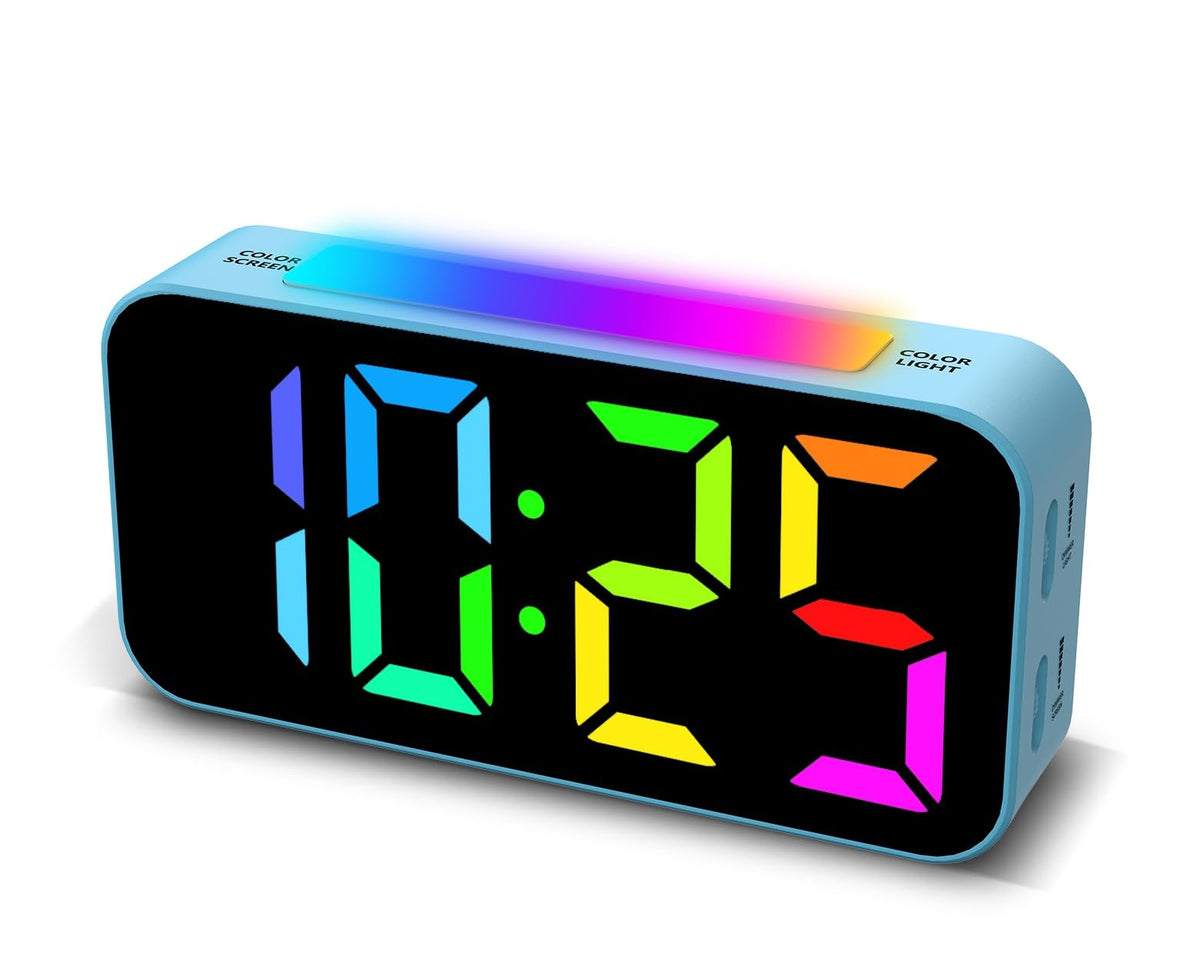 Topski Loud Alarm Clocks for Bedrooms Heavy Sleepers, Digital Bedside Clock