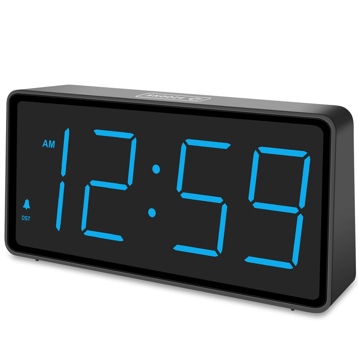 Peakeep Battery Operated Digital Alarm Clock for Bedrooms Big Numbers