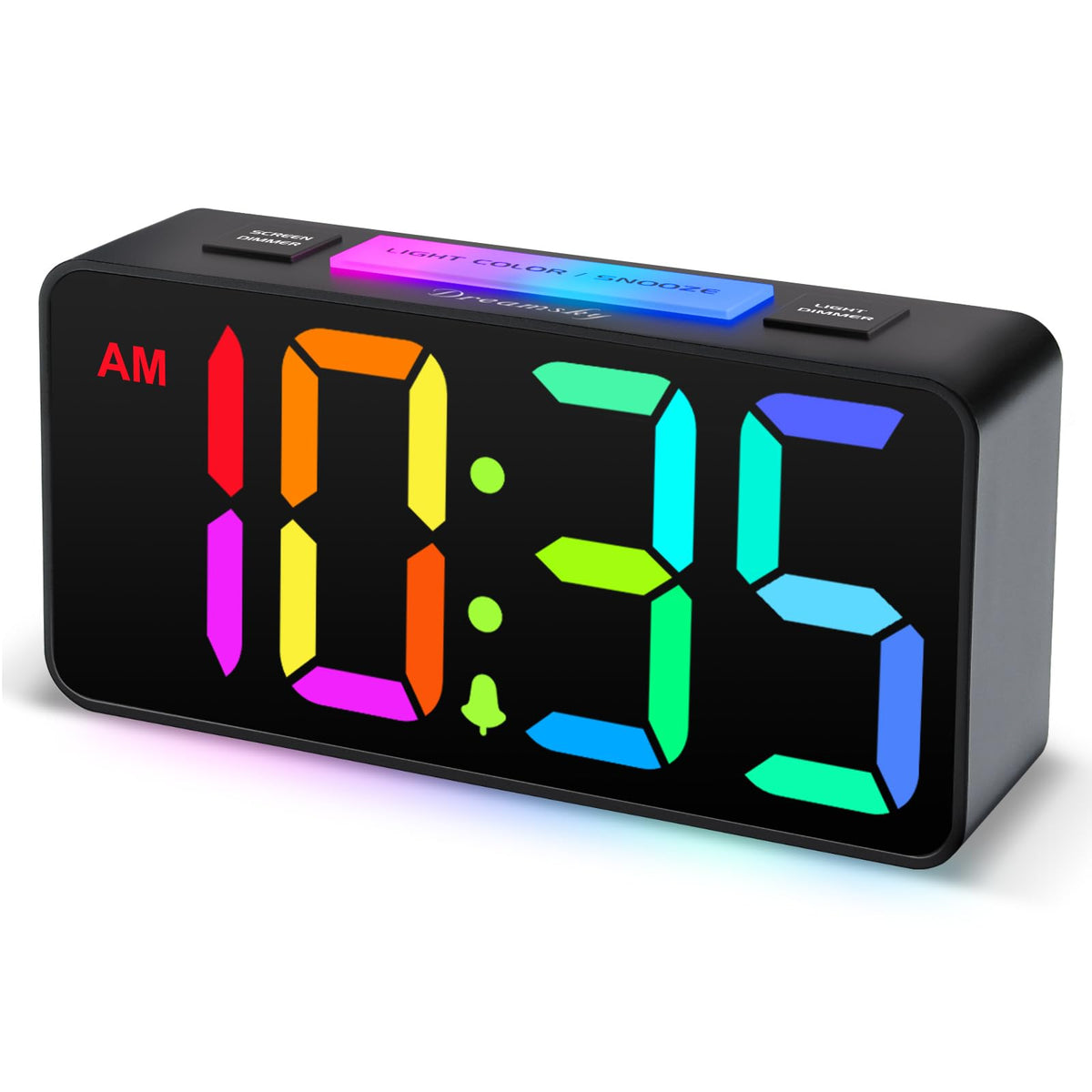 DreamSky Small Digital Alarm Clock for Bedroom, Large Big Numbers Display
