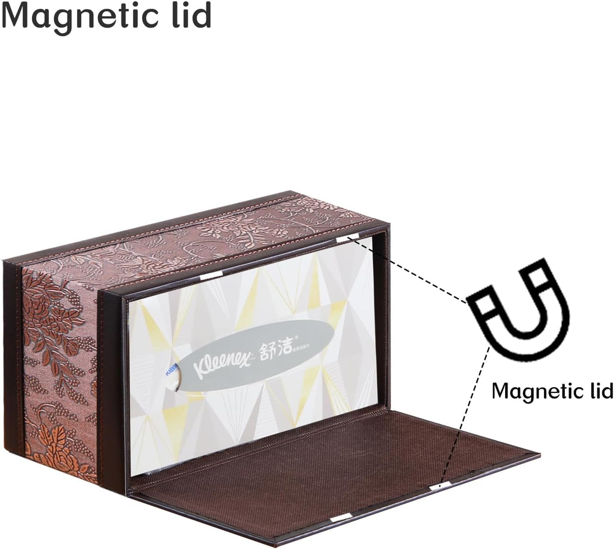 Retro Tissue Box Cover Rectangle,Aesthetic Facial Tissue Cube Box Holder