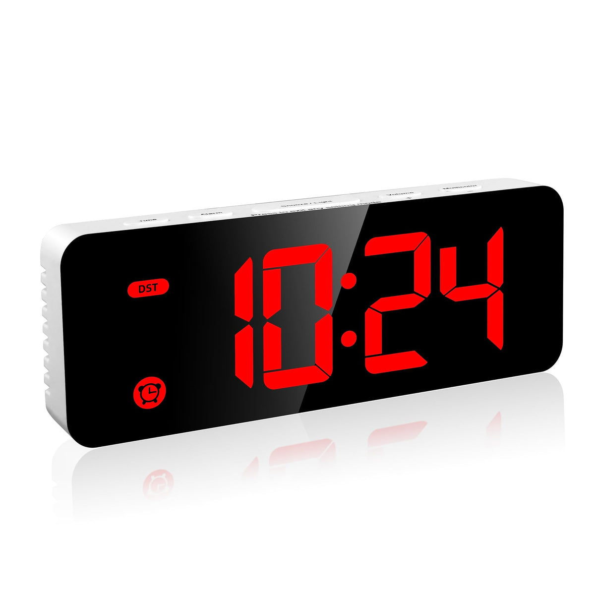 HODIK Alarm Clock for Kids -Digital Clock with 7 Color, 4 Dimmable Backlight & 3 Adjustable Volumes, 12/24 Hour, Snooze, Small Clocks for Classroom Bedroom