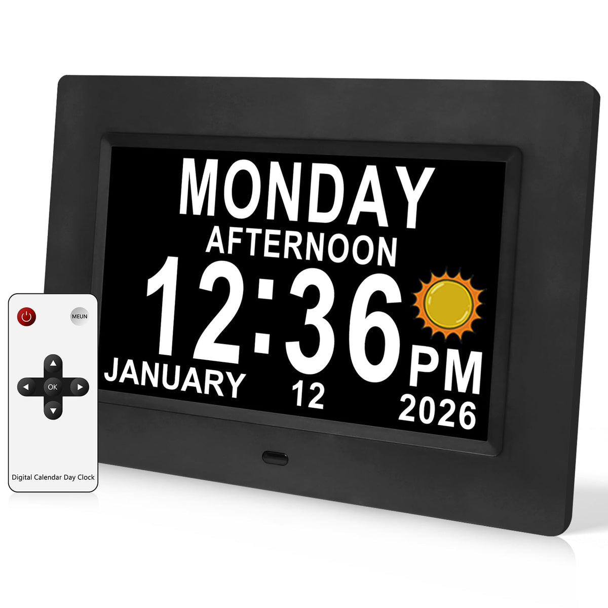Jaihonda Dementia Clock for Seniors Digital Clock with Date and Time for Elderly-15 Alarms Level 5 Brightness Large Number Display Alzheimers Clock Calendar Day Clocks