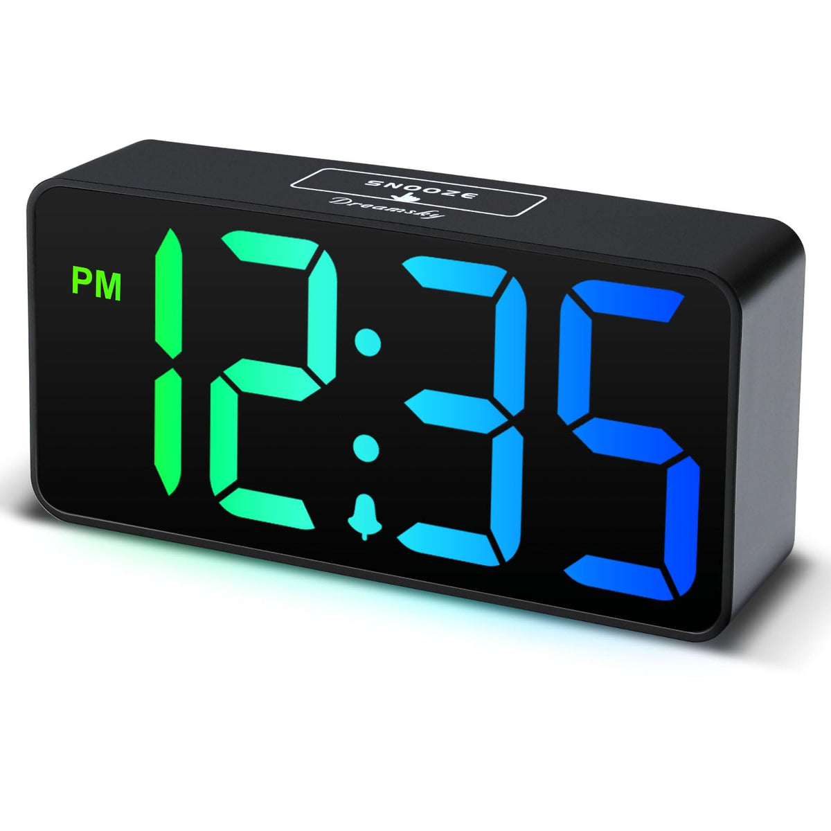 DreamSky Small Digital Alarm Clock for Bedroom, Large Big Numbers Display