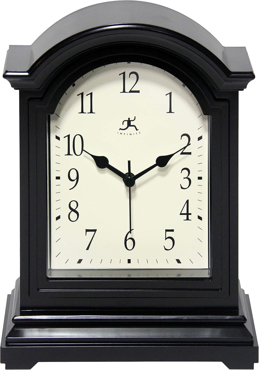 Infinity Instruments Brown Antique Grandfather Tabletop Clock 9 x 6 Mantle