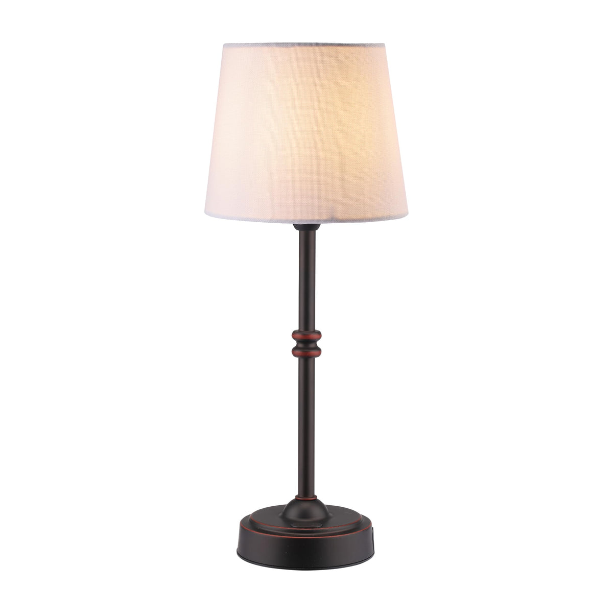 O'Bright Seraph Cordless Rechargeable LED Table Lamp, Antique Brass