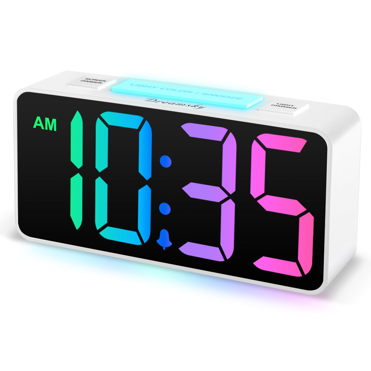 DreamSky Small Digital Alarm Clock for Bedroom, Large Big Numbers Display
