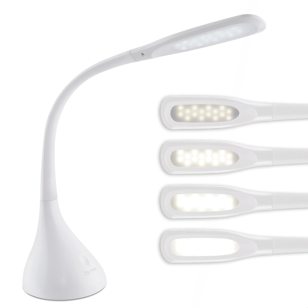 OttLite Creative Curves LED Desk Lamp, Black