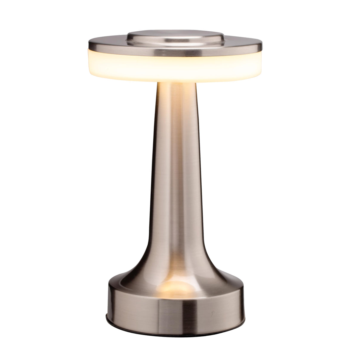 O'Bright Dome Cordless Rechargeable LED Mushroom Table Lamp, Gold