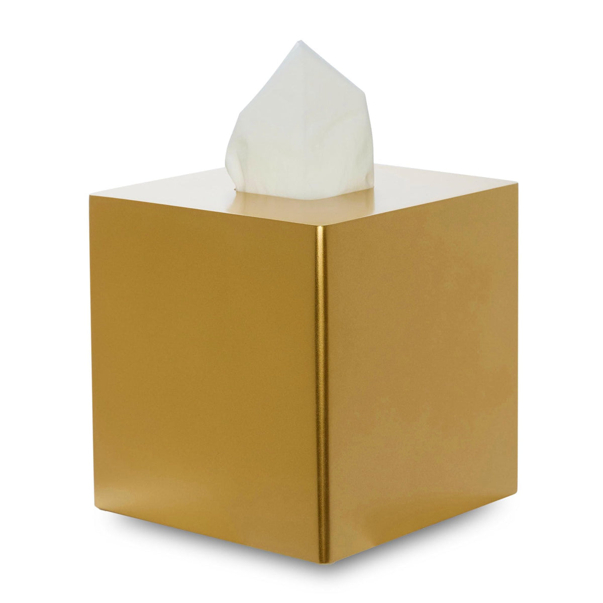 Yew Design Matte Black Square Tissue Box Cover