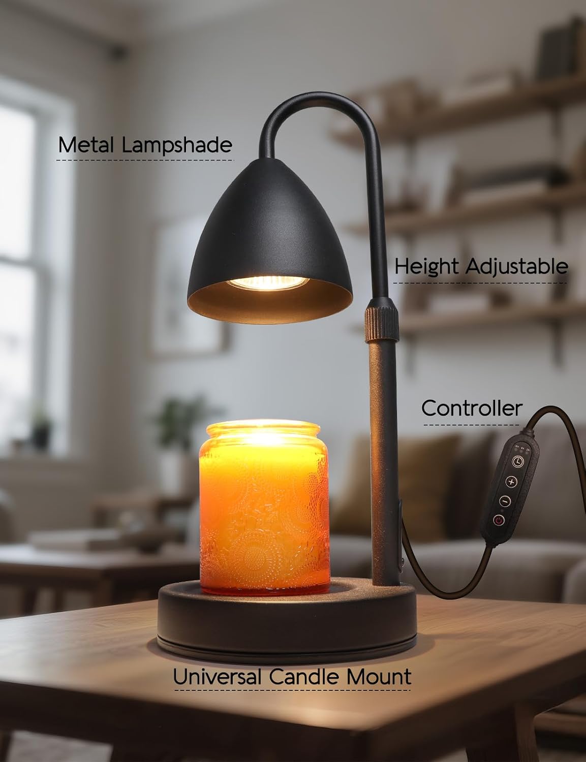 Candle Warmer Lamp with Timer Dimmer, Home Decor for Birthday Gifts Women
