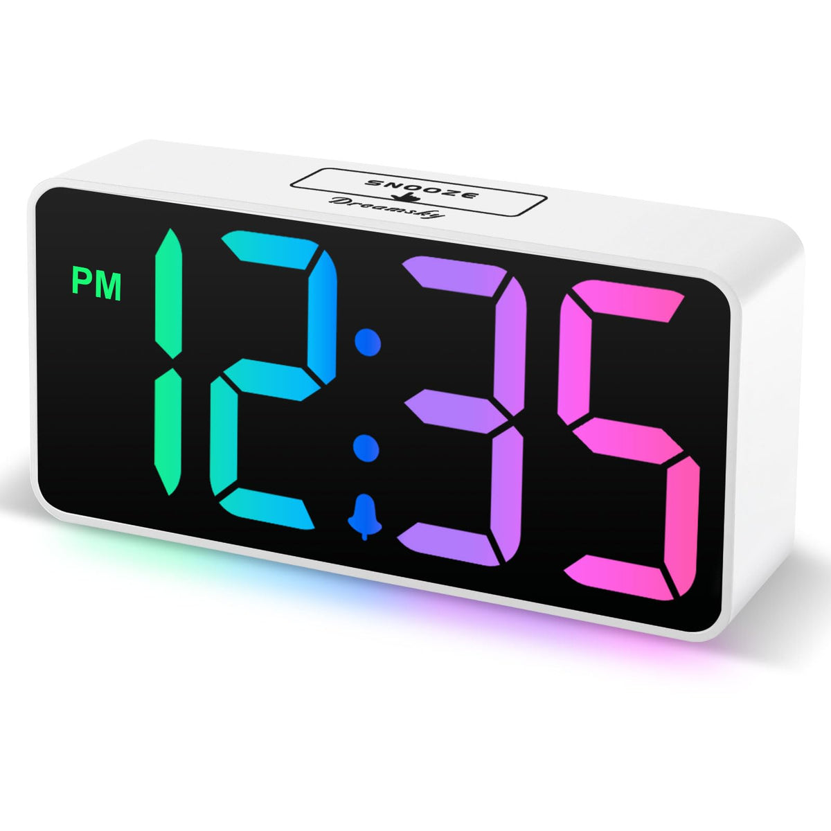 DreamSky Small Digital Alarm Clock for Bedroom, Large Big Numbers Display
