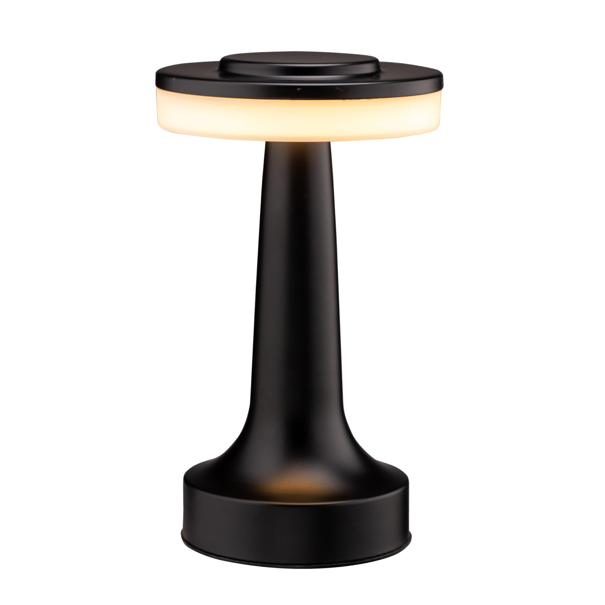 O'Bright Dome Cordless Rechargeable LED Mushroom Table Lamp, Gold