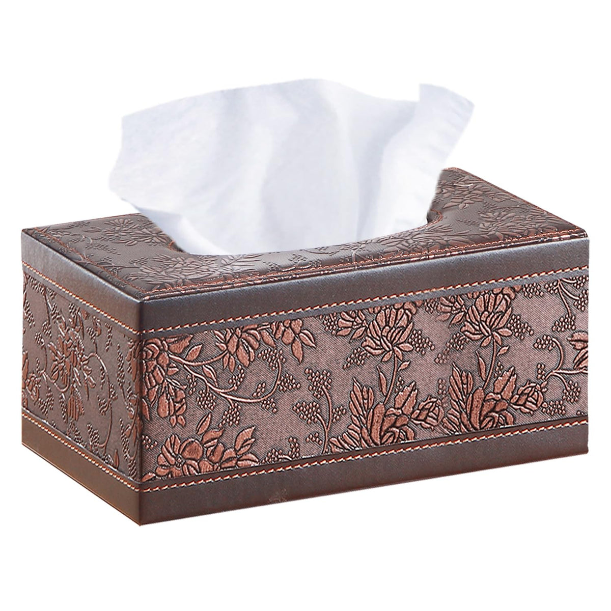 Retro Tissue Box Cover Rectangle,Aesthetic Facial Tissue Cube Box Holder