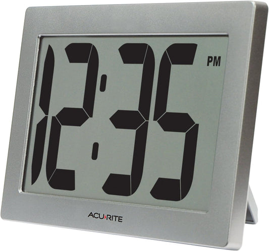 AcuRite (75102M 9.5" Large Digital Clock with Intelli-Time Technology