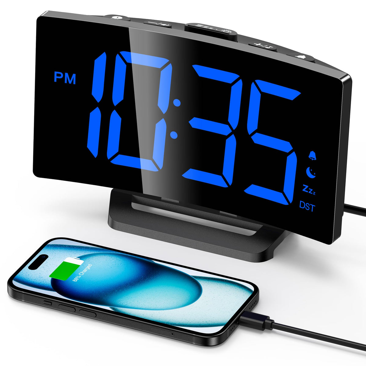 GOLOZA Digital Alarm Clock for Bedrooms, Digital Clock for Kids