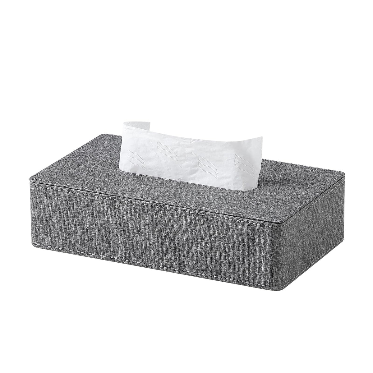 Low Profile Tissue Box Cover Rectangle with Magnetic Closure