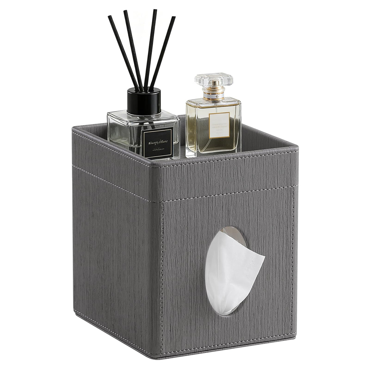 PU Leather Tissue Box Cover Square Tissue Box Holder Tissue Holder
