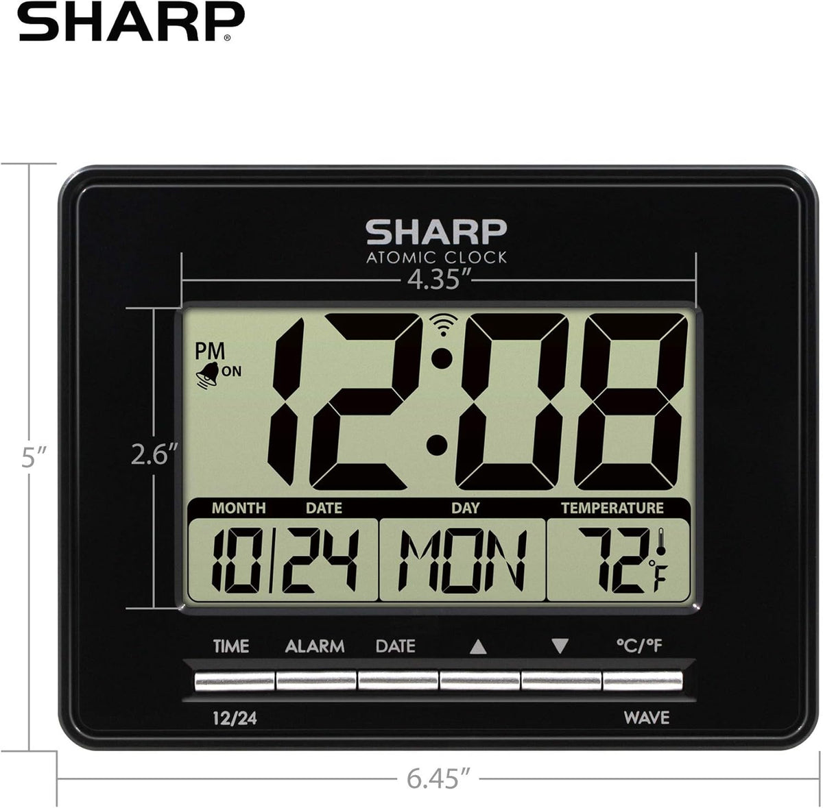Sharp Atomic Digital Alarm Clock