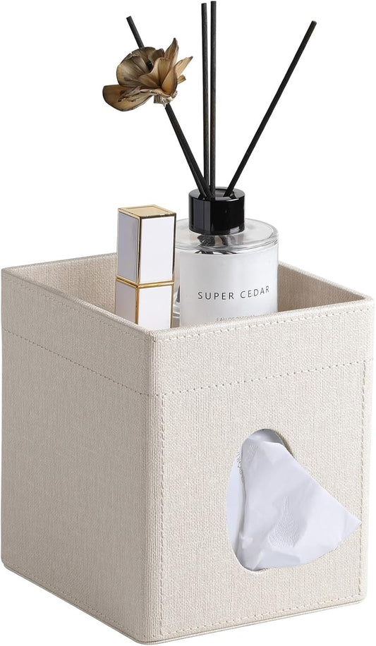 PU Leather Tissue Box Cover Square Tissue Box Holder Tissue Holder