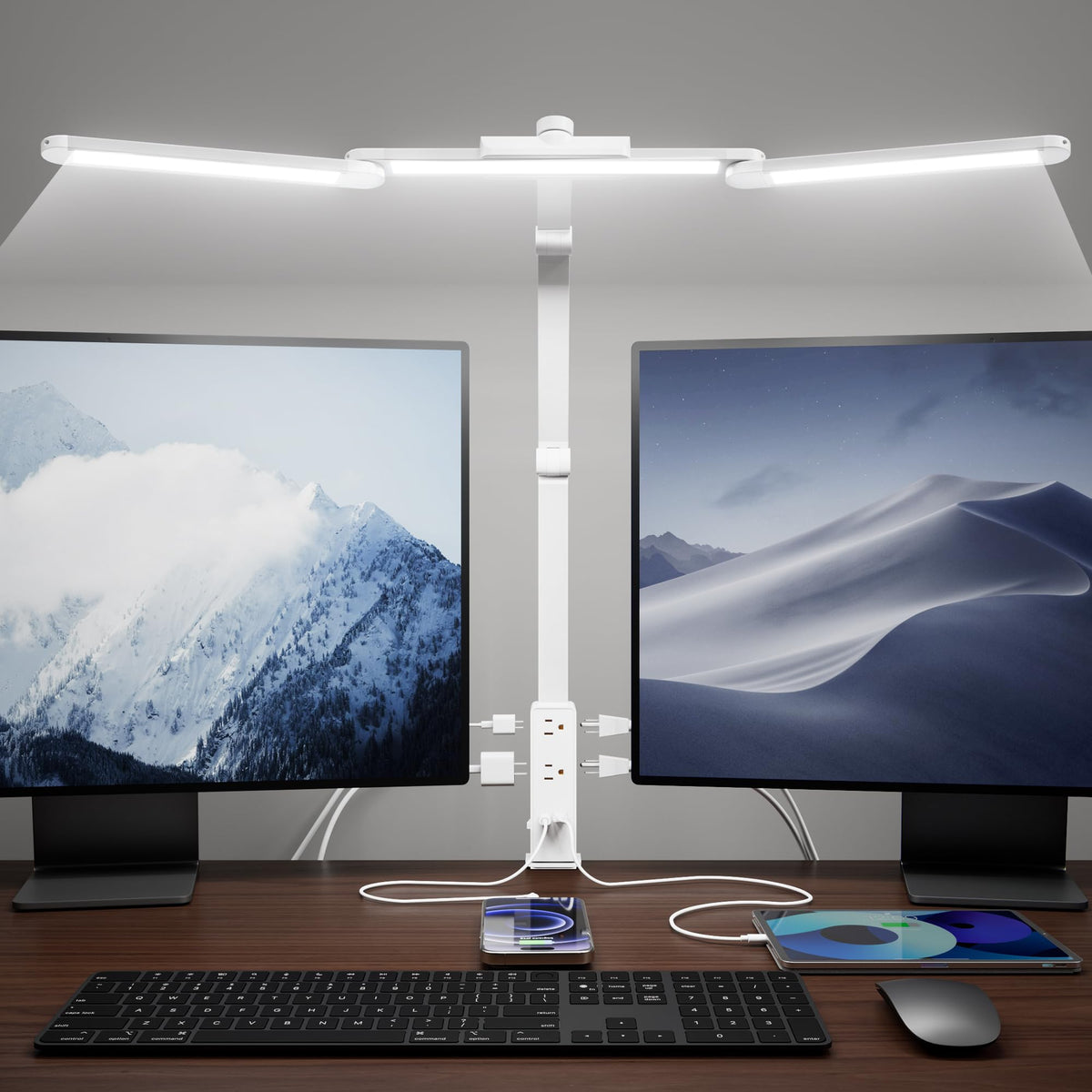SUPERDANNY Eye-Caring LED Desk Lamp Work Lamp Office Lamp with Side Clamp