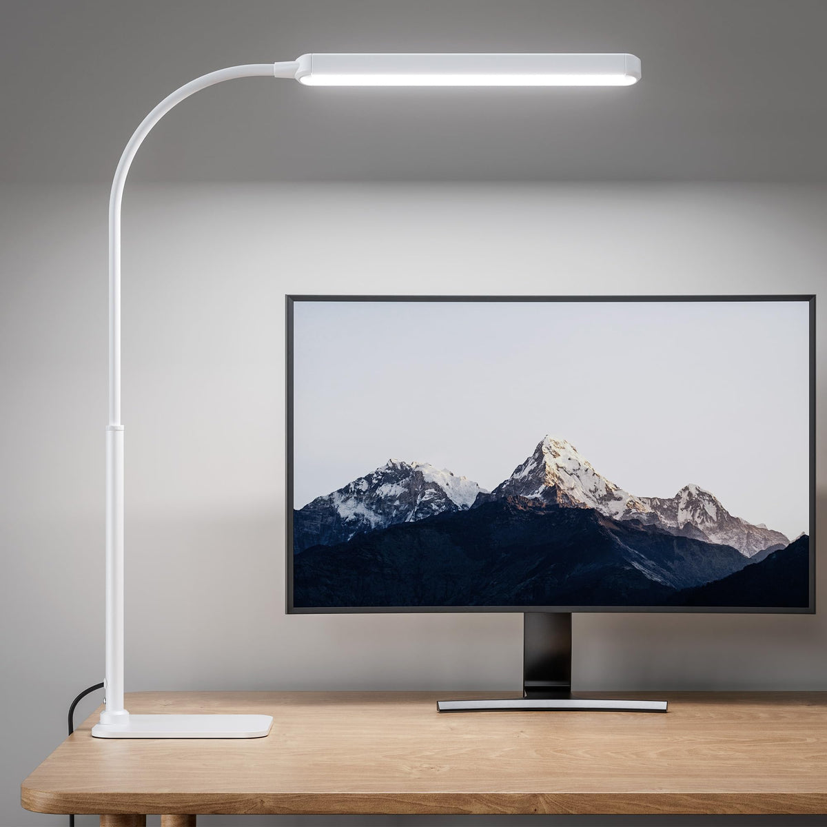 SUPERDANNY Eye-Caring LED Desk Lamp Work Lamp Office Lamp with Side Clamp