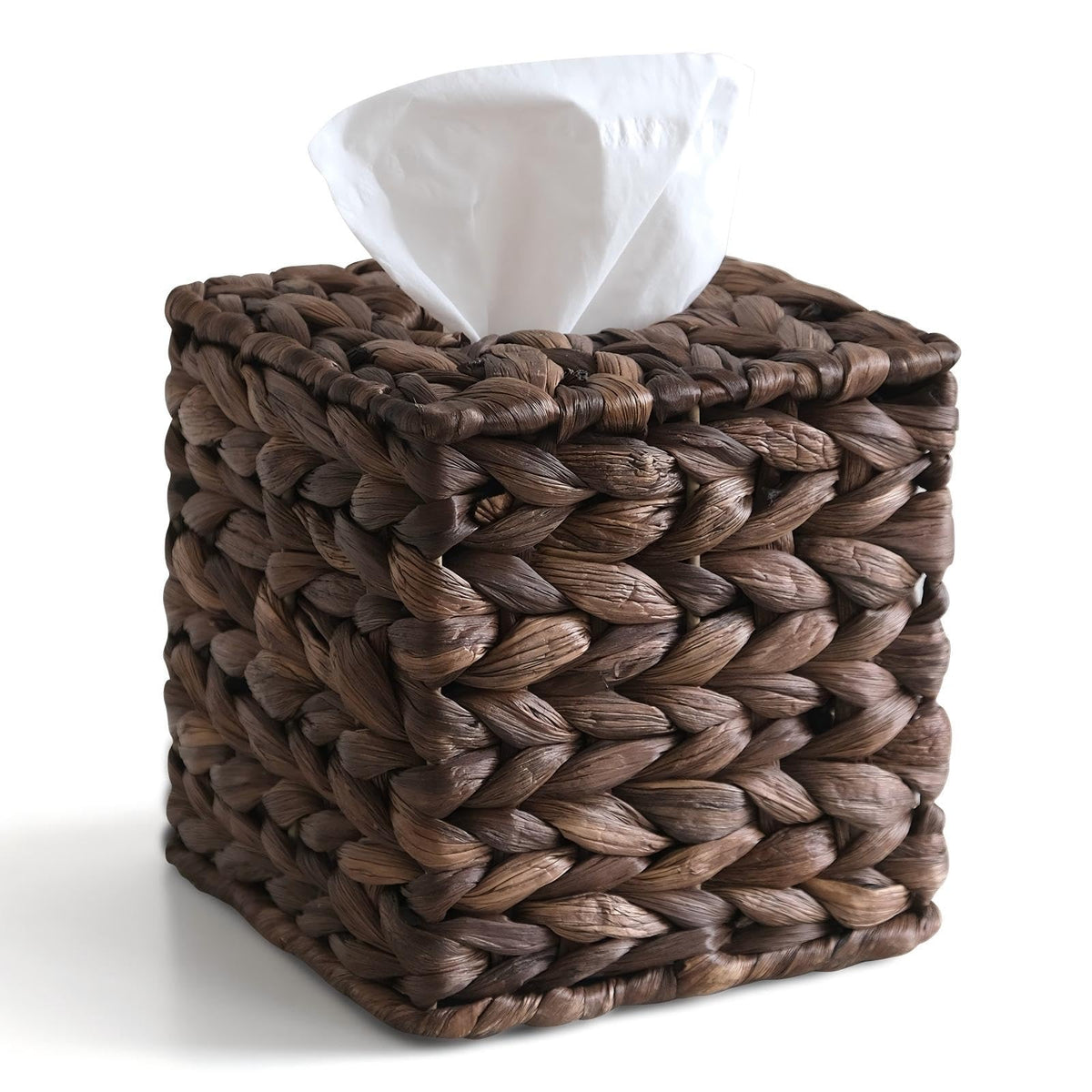 Wicker Tissue Box Cover, Rattan Tissue Box Holder Square