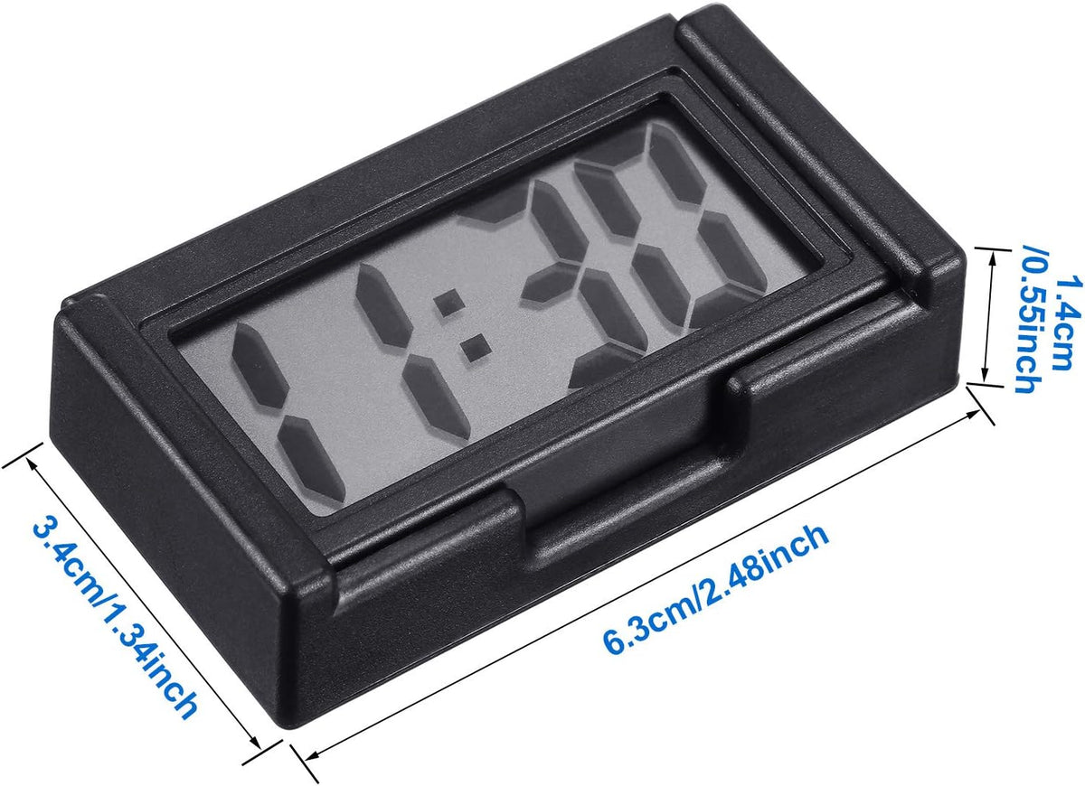 Frienda 3 Pieces Mini Small Digital Clock Stick On,Black