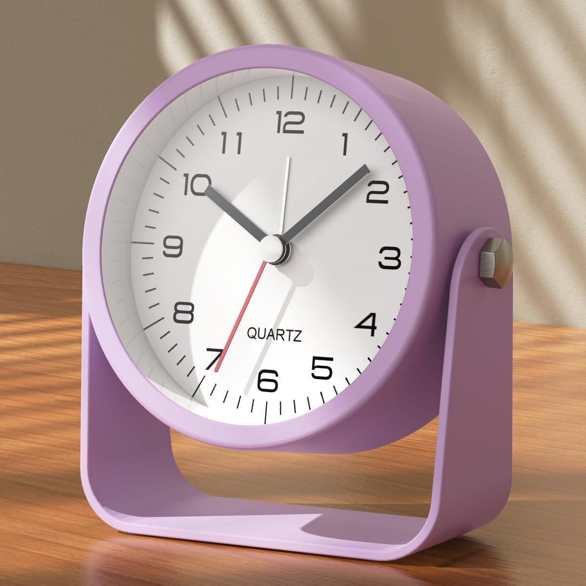 AYRELY® 3.5" Small Analog Travel Alarm Clock, Battery Operated Desk Clock
