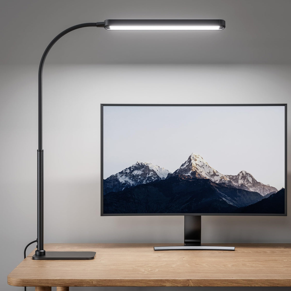 SUPERDANNY Eye-Caring LED Desk Lamp Work Lamp Office Lamp with Side Clamp
