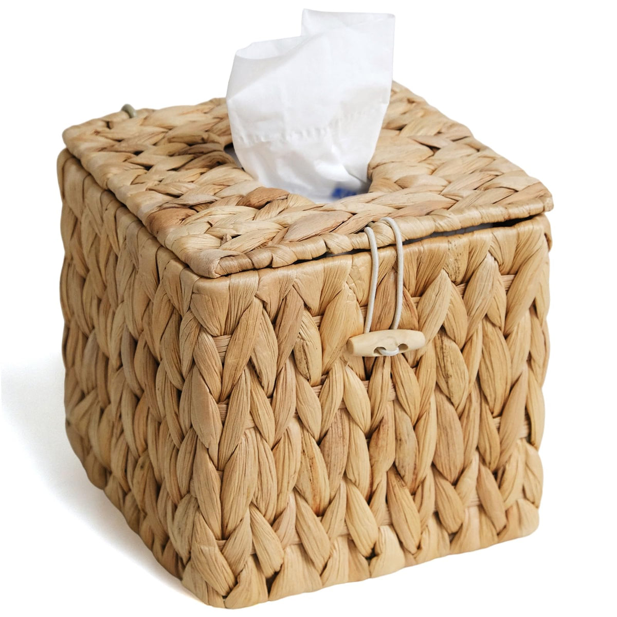 Wicker Tissue Box Cover, Rattan Tissue Box Holder Square