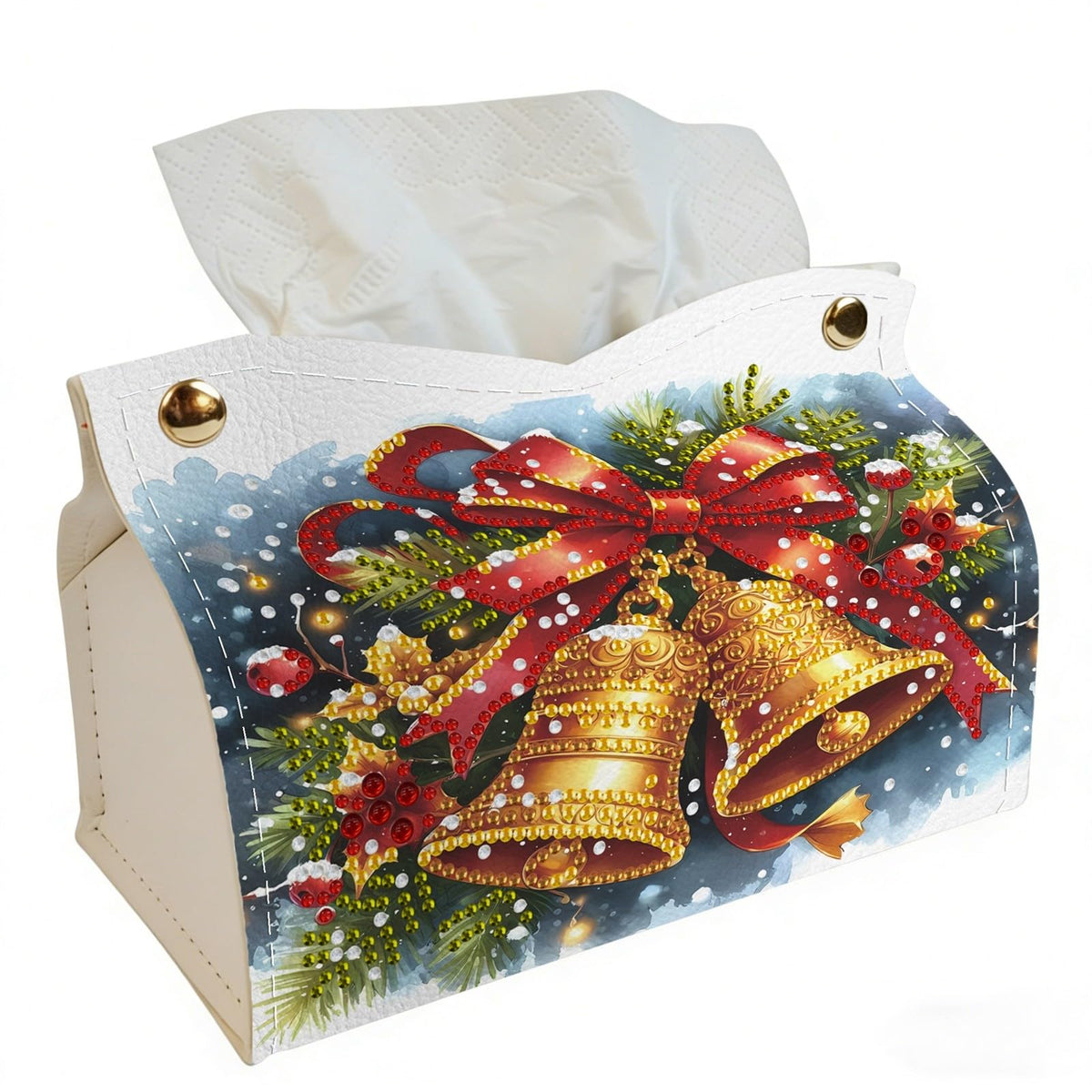 DoxQcs DIY Diamond Art Painting PU Leather Tissue Box Cover Holder