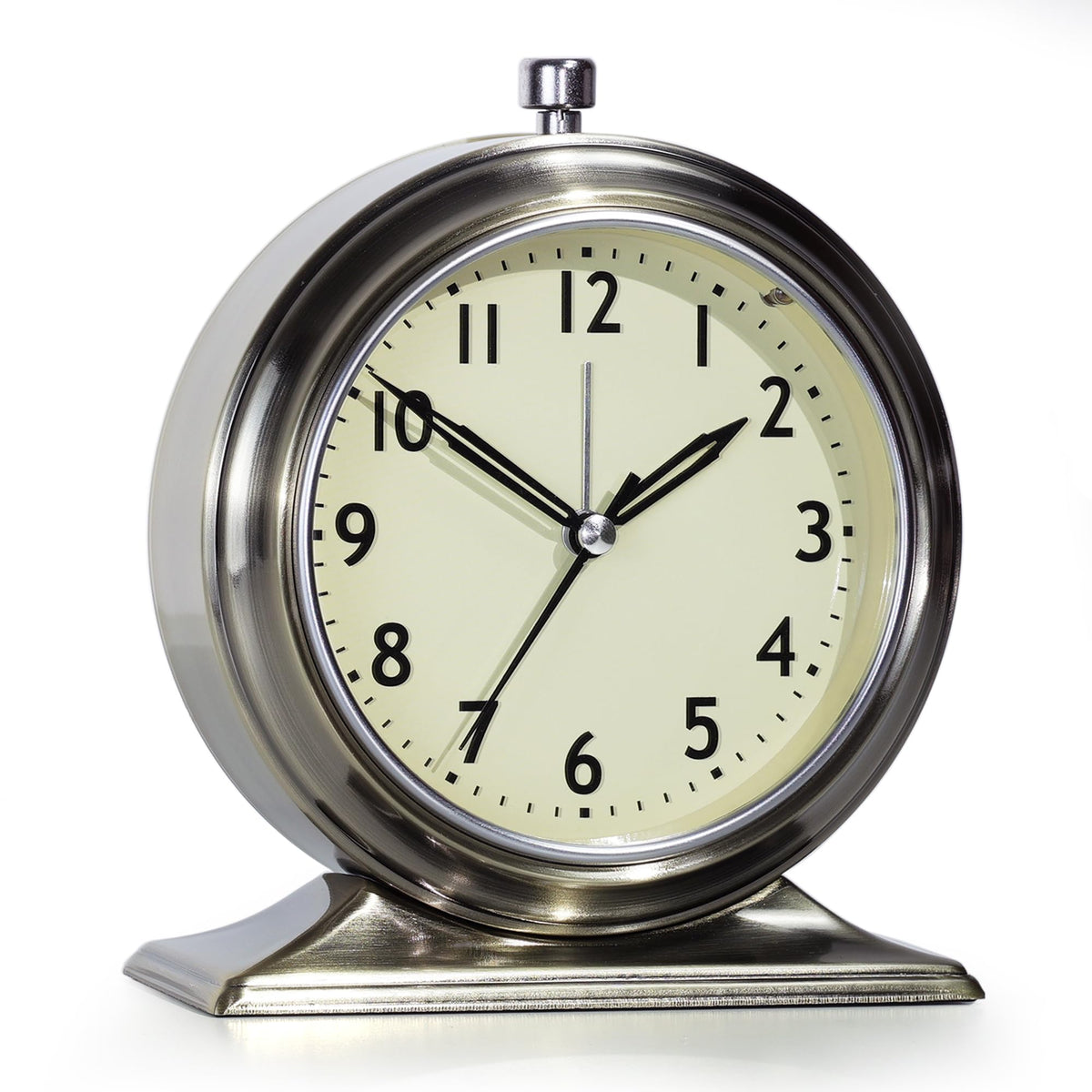 AYRELY® 5.5" Vintage Metal Alarm Clock, Desk and Table Clock for Shelf