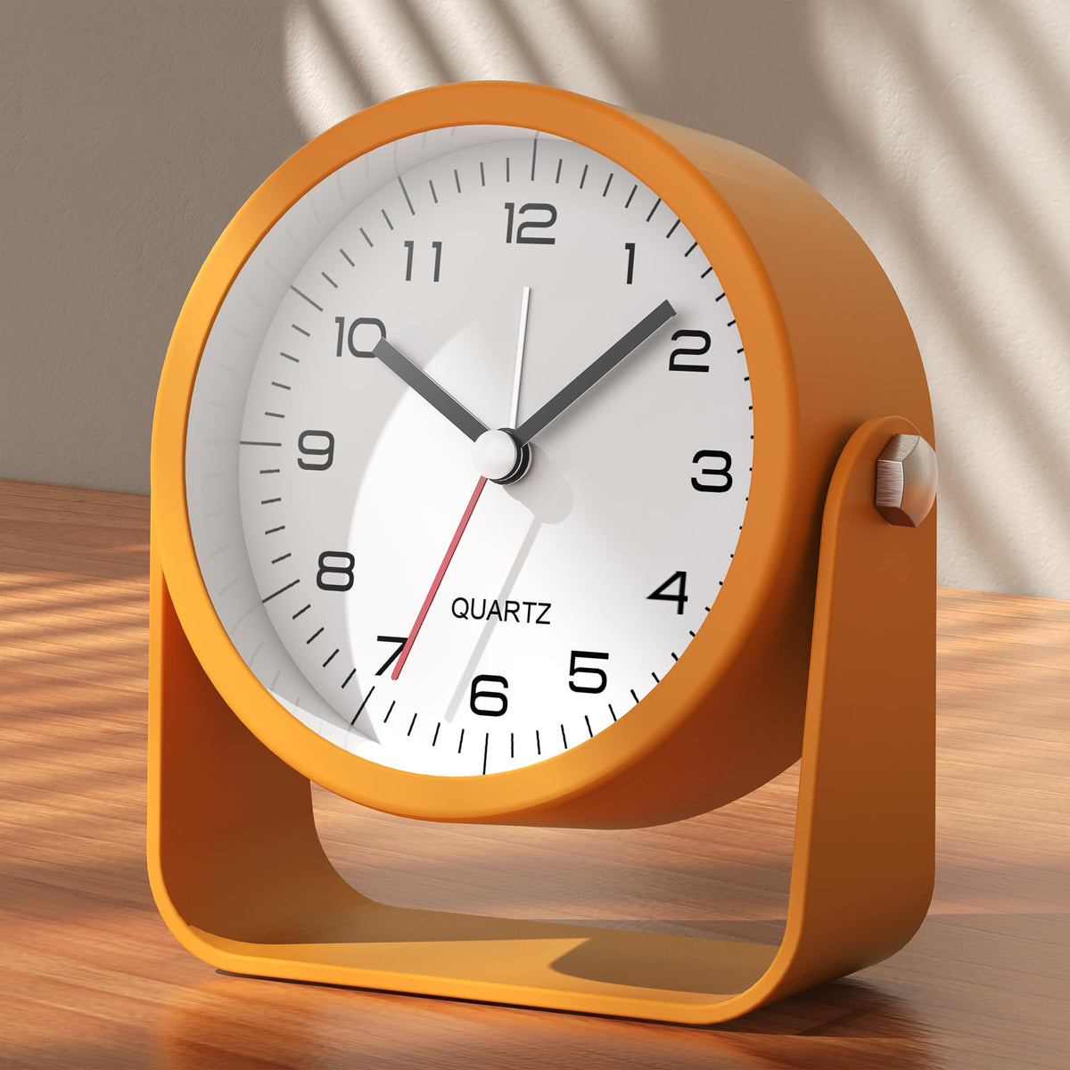 AYRELY® 3.5" Small Analog Travel Alarm Clock, Battery Operated Desk Clock