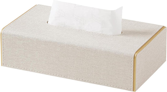 Low Profile Tissue Box Cover Rectangle with Magnetic Closure