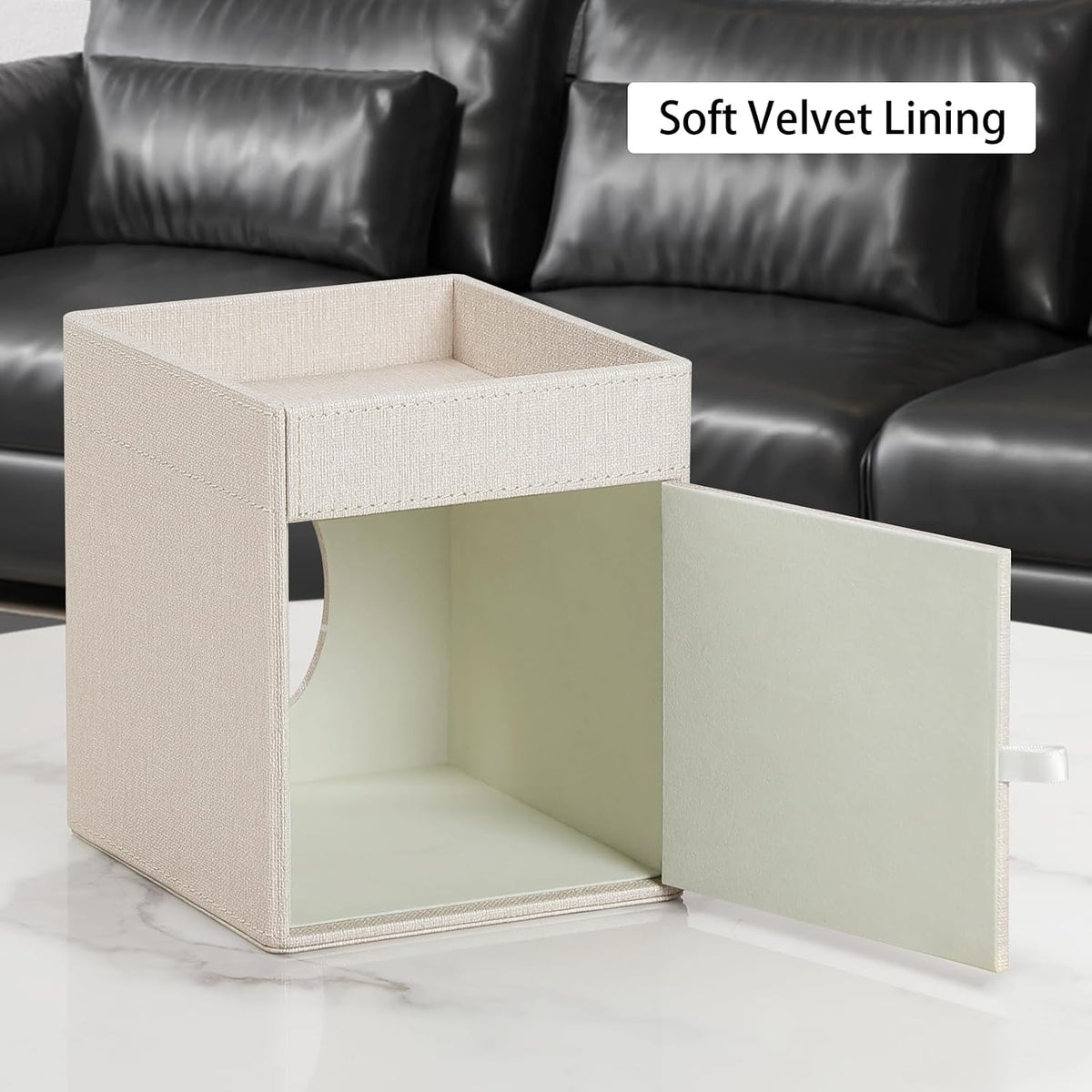 PU Leather Tissue Box Cover Square Tissue Box Holder Tissue Holder